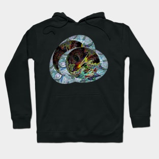 trippy cat design Hoodie